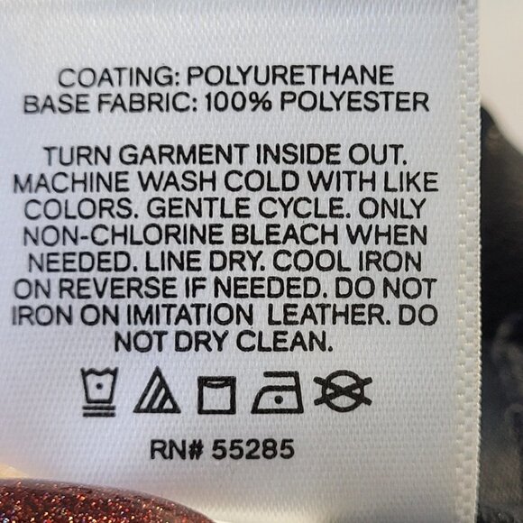 Express woman’s black laid leather skinny high rise pants size 8 - Picture 12 of 13